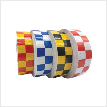 RapiDetect Reflective Chequered Sticker for Security Tower, RAPIDETEC-STICKERS