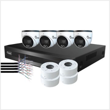 Viper 6MP 2TB 8 Channel NVR Security Kit with 4 Smart Dual-Illumination Cameras, VIPKITIP-8CH-4TUR6MPIL